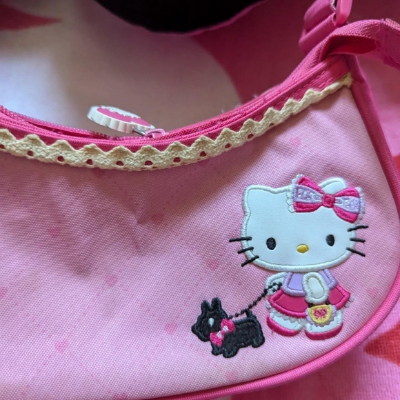 hello kitty pink purse bag with black dog - Picture 5 of 6